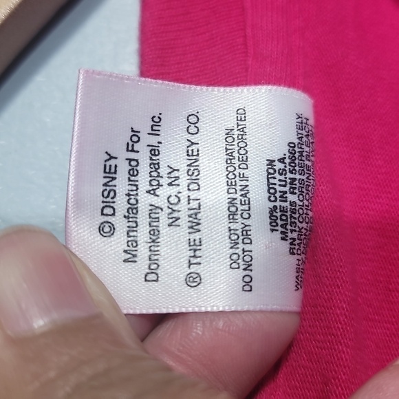 VINTAGE 90's Disney Mickey Mouse Hot Pink T-Shirt - Picture 9 of 10